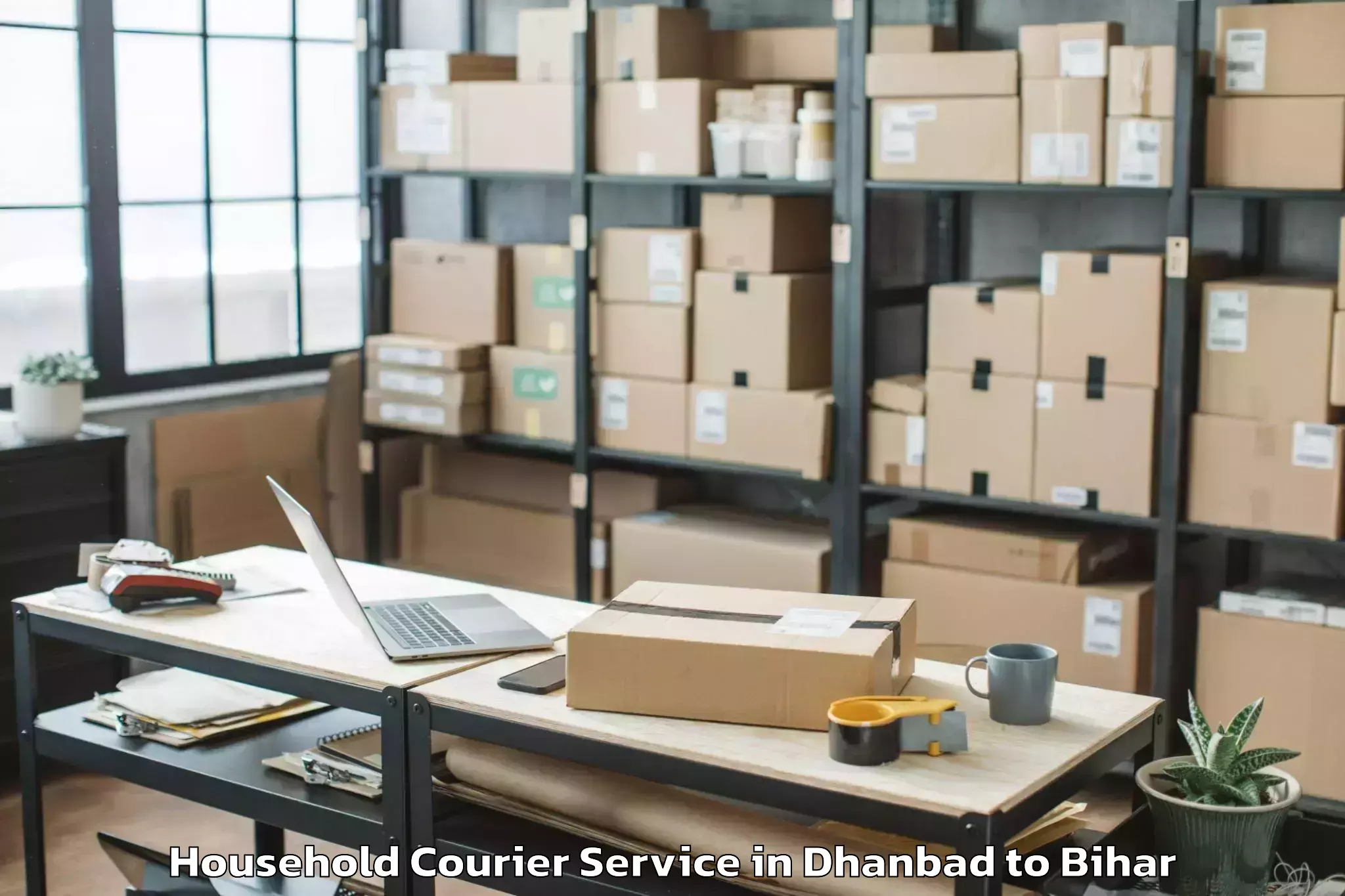 Top Dhanbad to Bisfi Household Courier Available